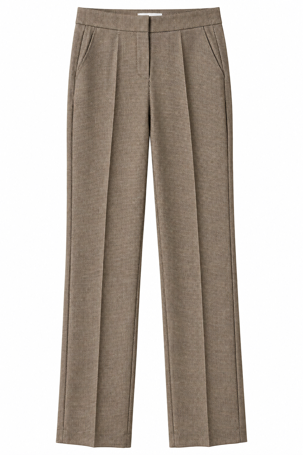 Elegante Stoffhose im feinen Karomuster