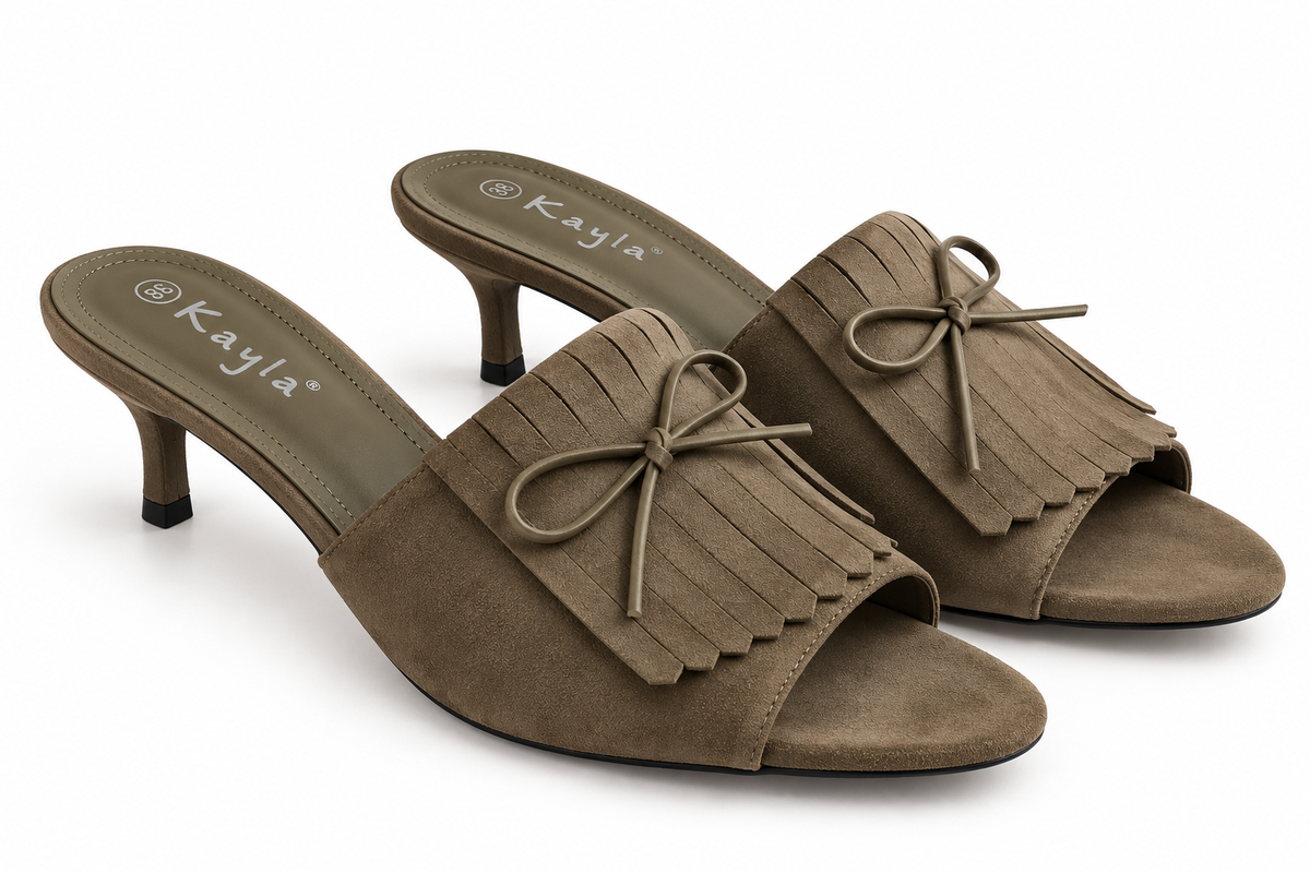 Mule in Taupe