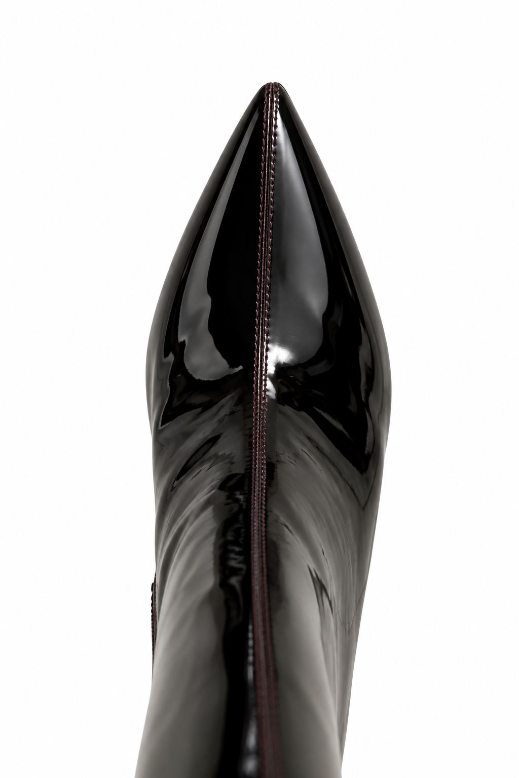 Lack-Stiefelette in Brown