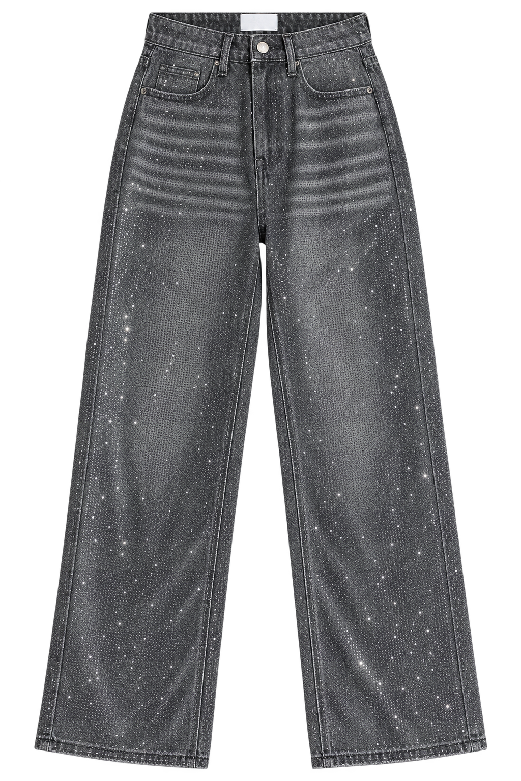 ✨ Glitzer-Jeans in Grau