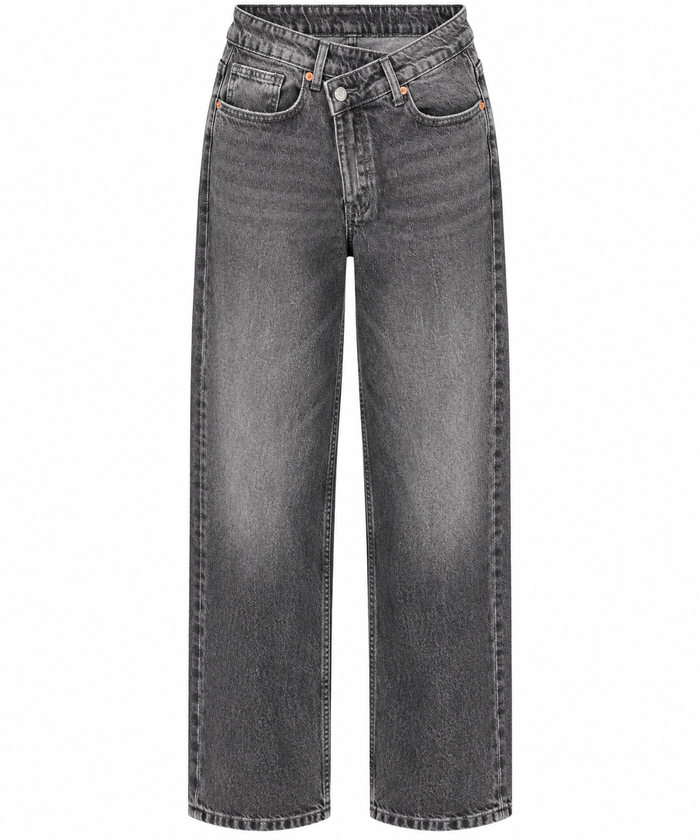 Wide Leg Jeans – Grey Wash