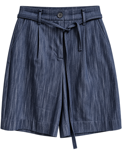 Denim-Look Shorts
