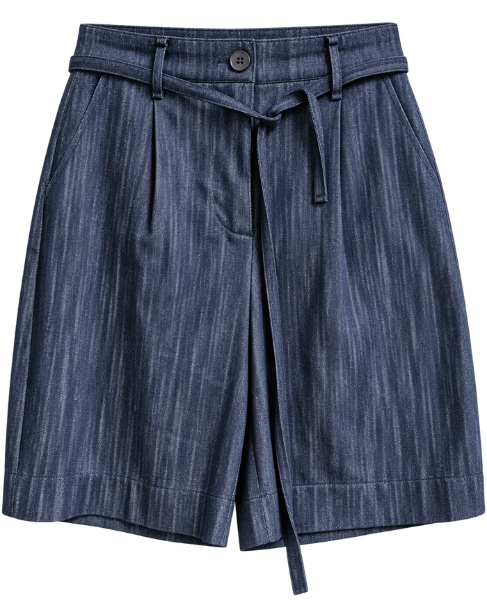 Denim-Look Shorts
