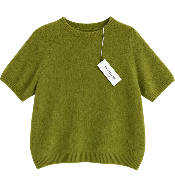 Mohair Short Knit grün