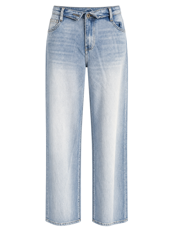Wide Leg Jeans – Ice Blue