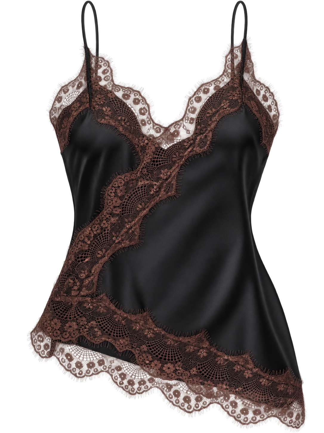Satin Lace Camisole 🤎