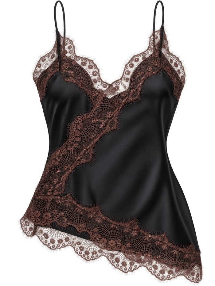 Satin Lace Camisole 🤎