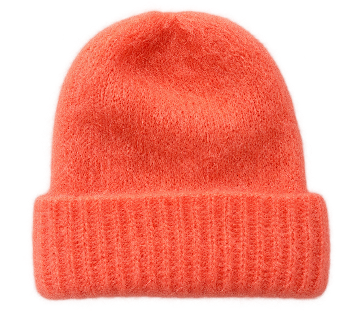 Mohair Beanie „Coral“